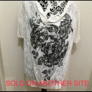 🌺Express Short Batwing Sleeves Cowl Neck Blouse🌺